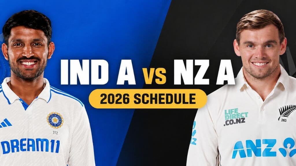 INDA vs NZA Test Match 2026