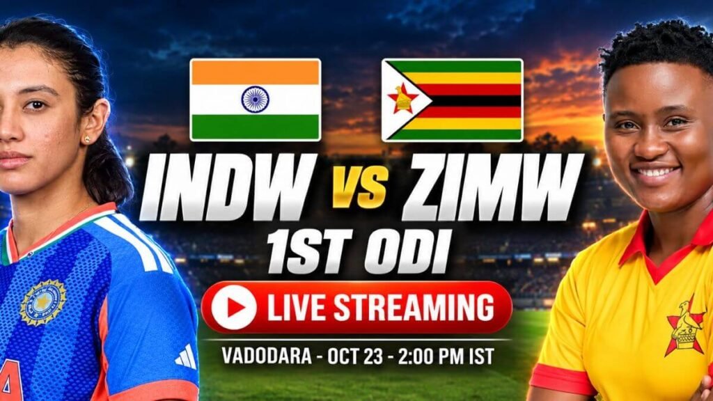 INDW vs ZIMW 1st ODI 2026 Live Streaming