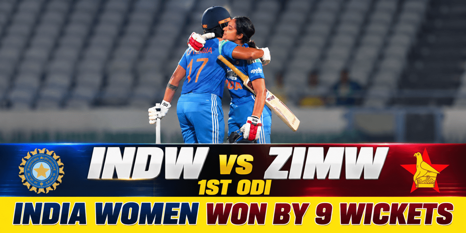 INDW vs ZIMW 1st ODI 2026 Result