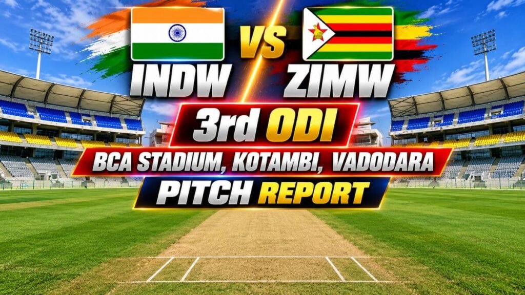INDW vs ZIMW 3rd ODI 2026 Pitch Report