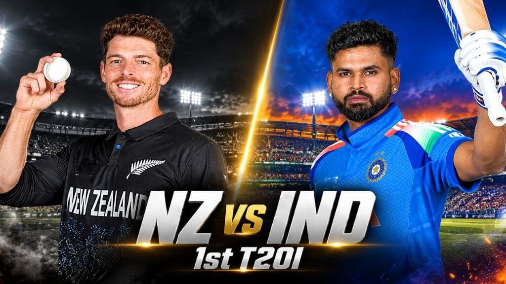NZ vs IND 1st T20I 2026 Umpires and Commentators List
