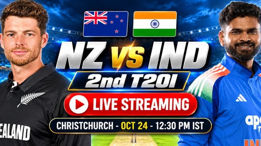 NZ vs IND 2nd T20I 2026 Live Streaming
