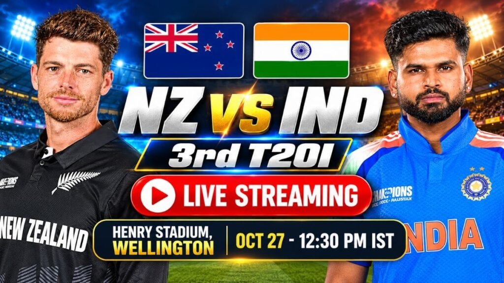 NZ vs IND 3rd T20I 2026 Live Streaming