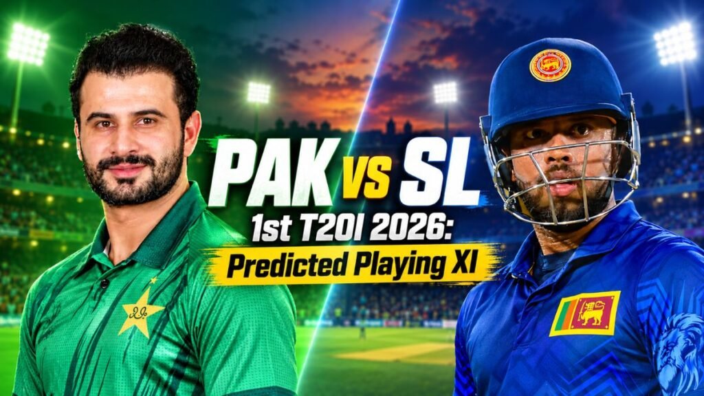 PAK vs SL 1st T20I 2026: Predicted Playing XI