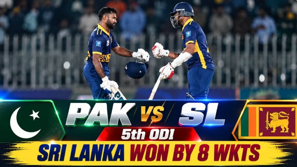 Dilshan Madushanka’s 5/34 Powers Sri Lanka to an 8-Wicket Win Over Pakistan in the 5th ODI, Book Tri-Series Final Spot PAK vs SL 2026 Result
