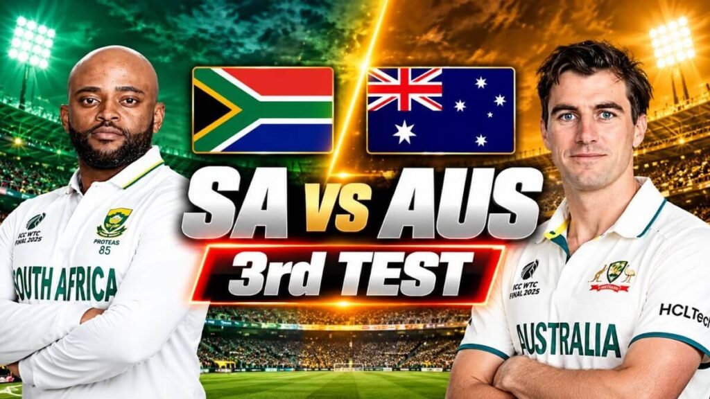 SA vs AUS 3rd Test 2026: List of Umpires, Match Referee and Commentators for Today’s Match SA vs AUS 3rd Test 2026 Umpires and Commentators List