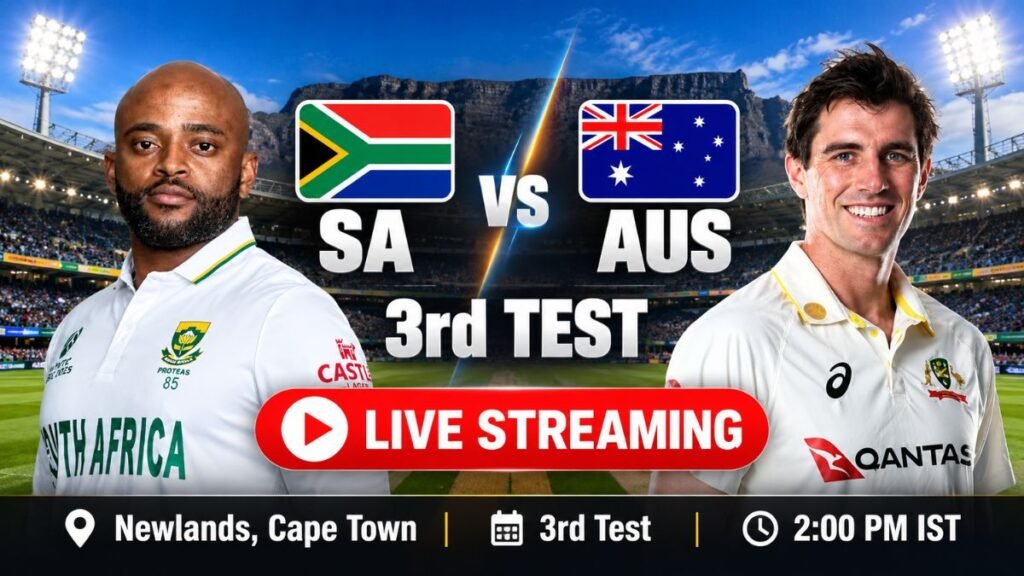 SA vs AUS 3rd Test Live Streaming
