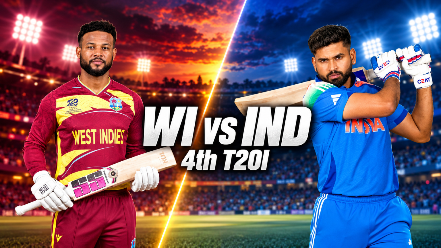India vs West Indies 4th T20I Umpires and Commentators list